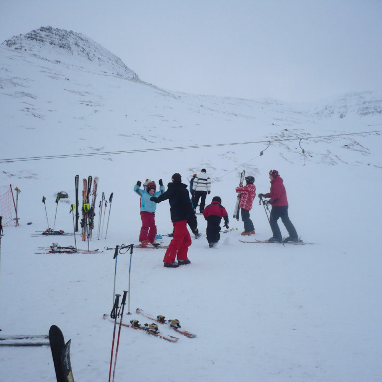Það gaman að sjá hvað gestir skemmtu sér vel á svæðinu