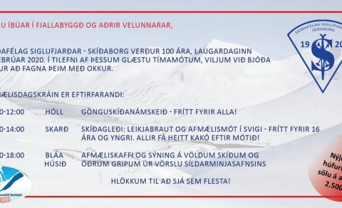 100 ára afmæli Skíðafélags Siglufjarðar Skíðaborg